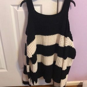 Cold shoulder sweater
